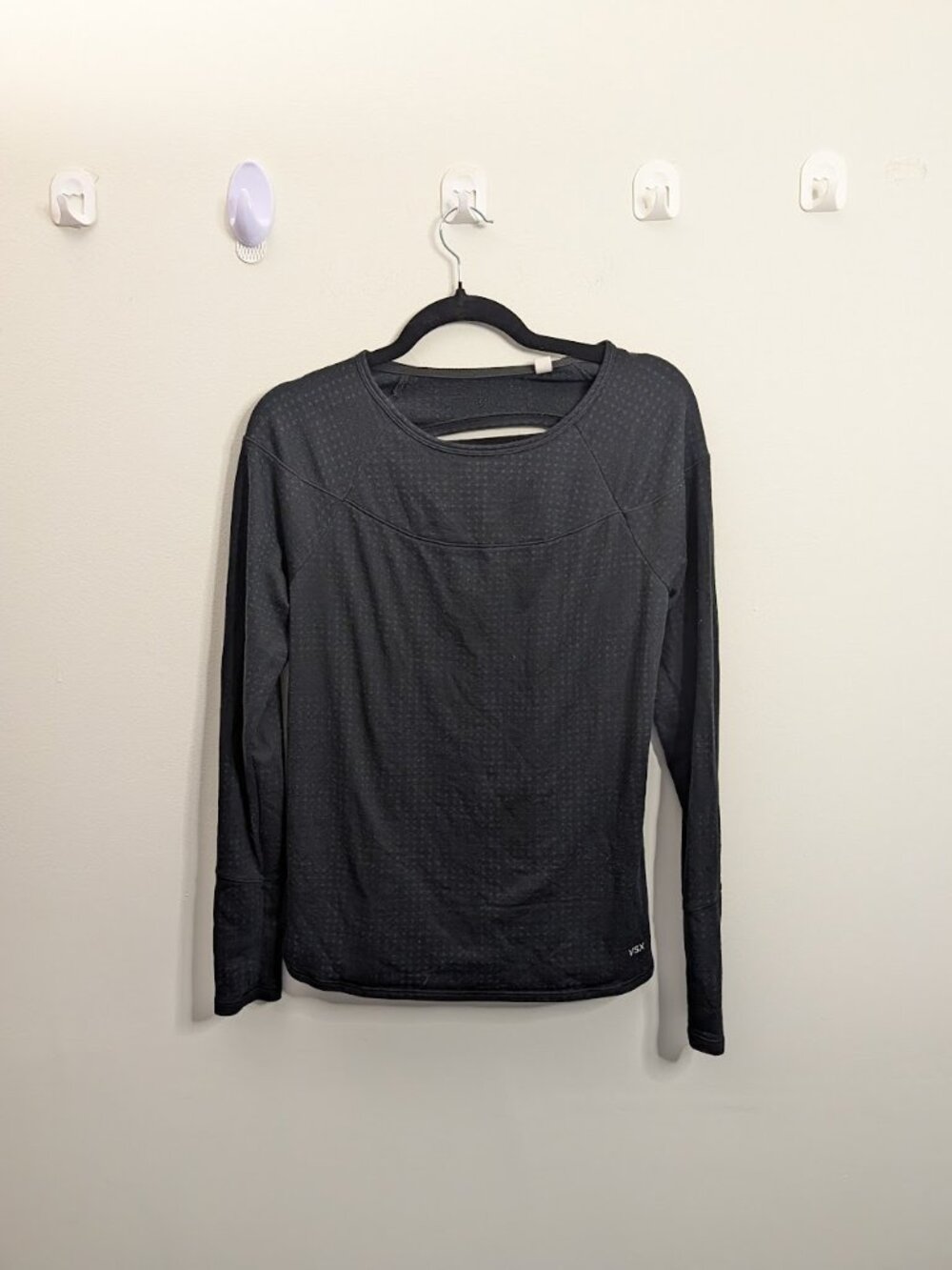 Victoria's Secret Sport Black Open-Back Top